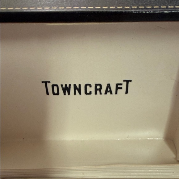 Towncraft Textured Silver Cufflinks - Picture 2 of 4